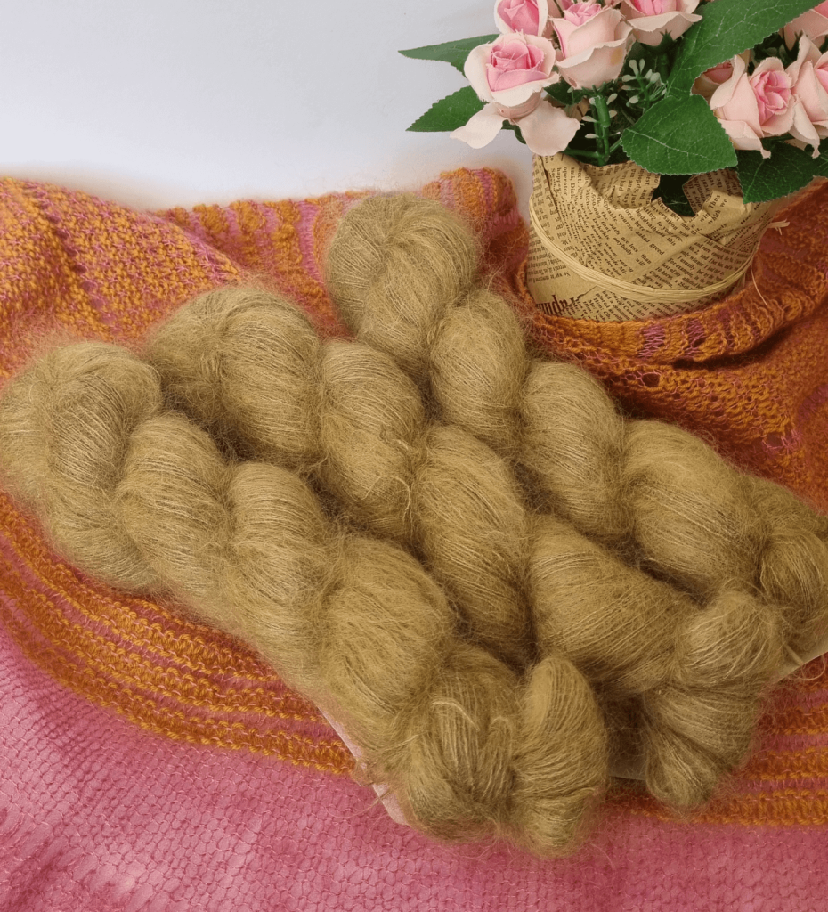 Mohair et soie Daim