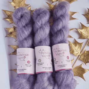 Mohair soie glycine