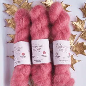 Mohair et soie Rubis