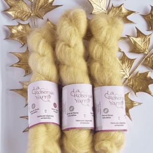 mohair et soie coloris poussin