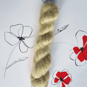 mohair et soie pistache