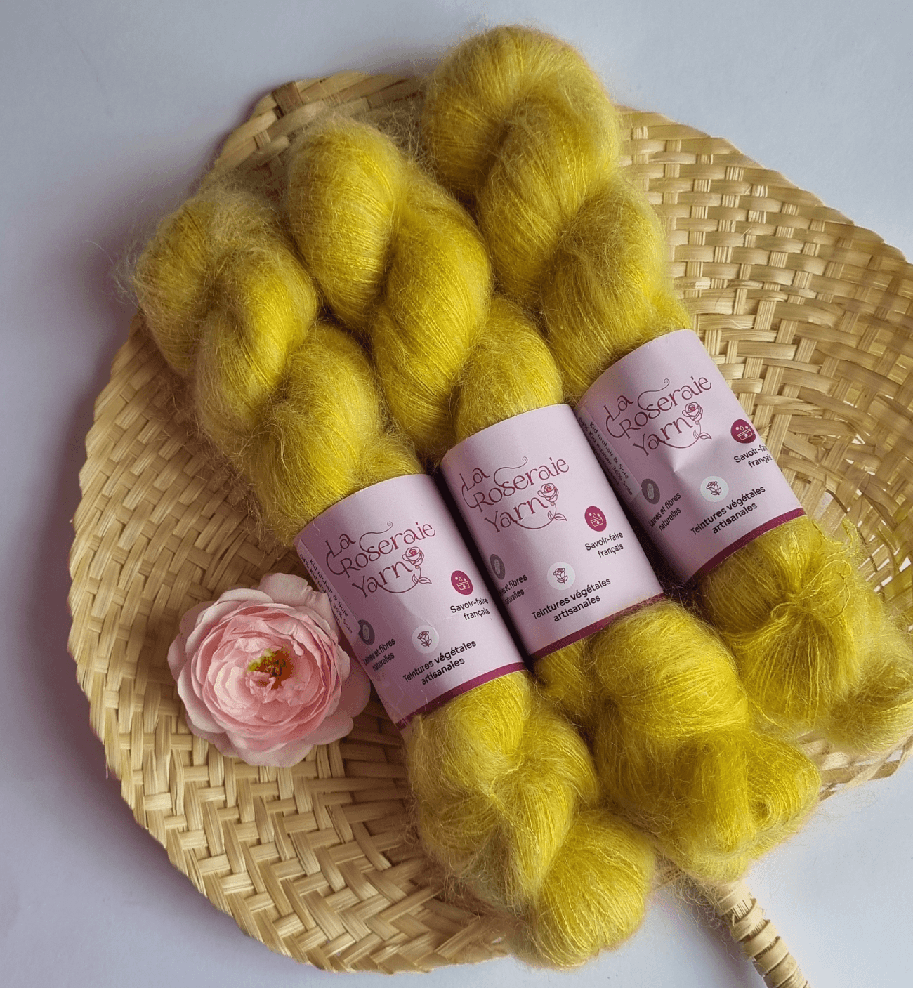 Kid Mohair & Soie Coloris Poussin – Image 2