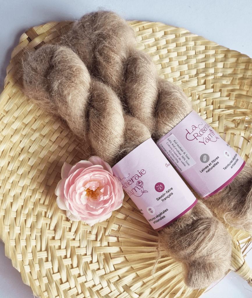 mohair et soie brume de sable