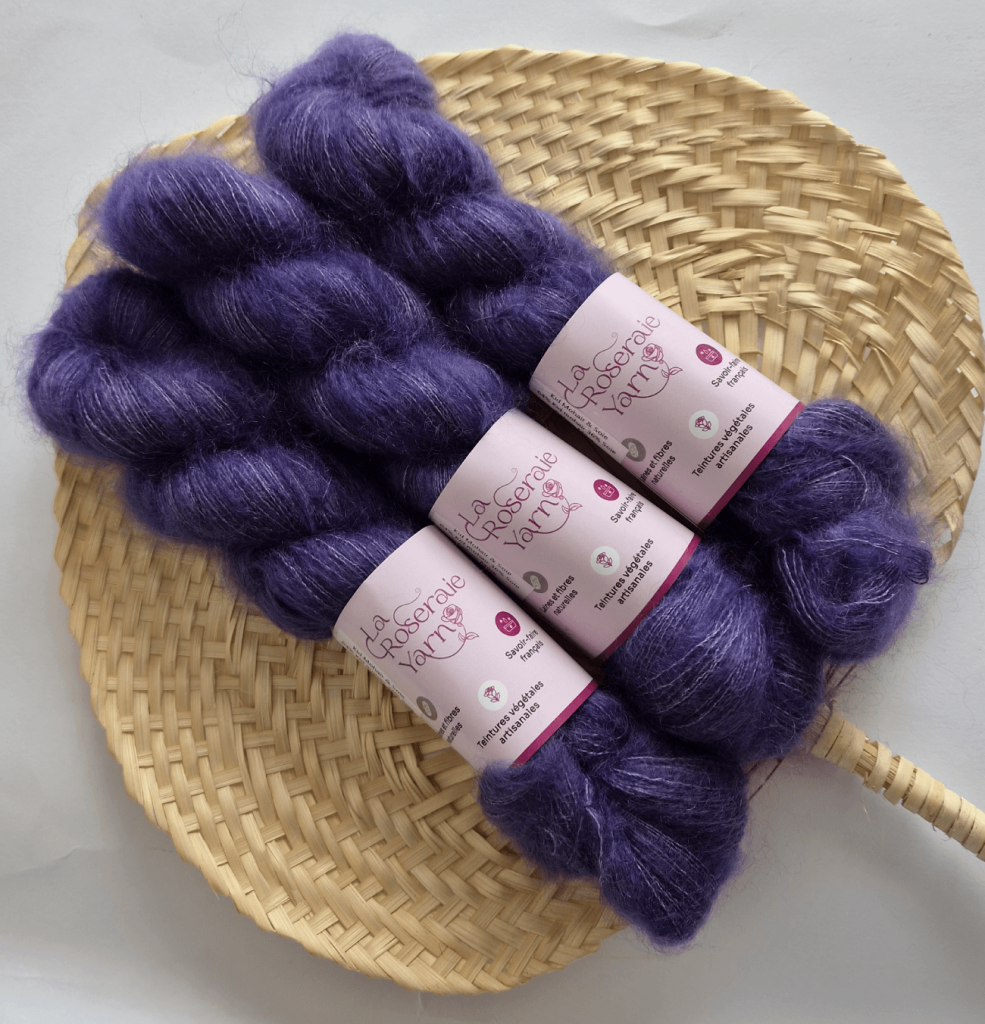 Mohair et soie mûre